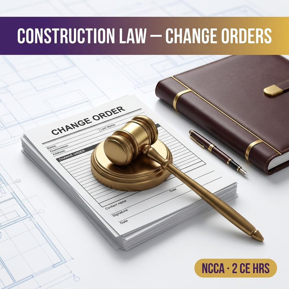 Construction Law — Change Orders | NCCA