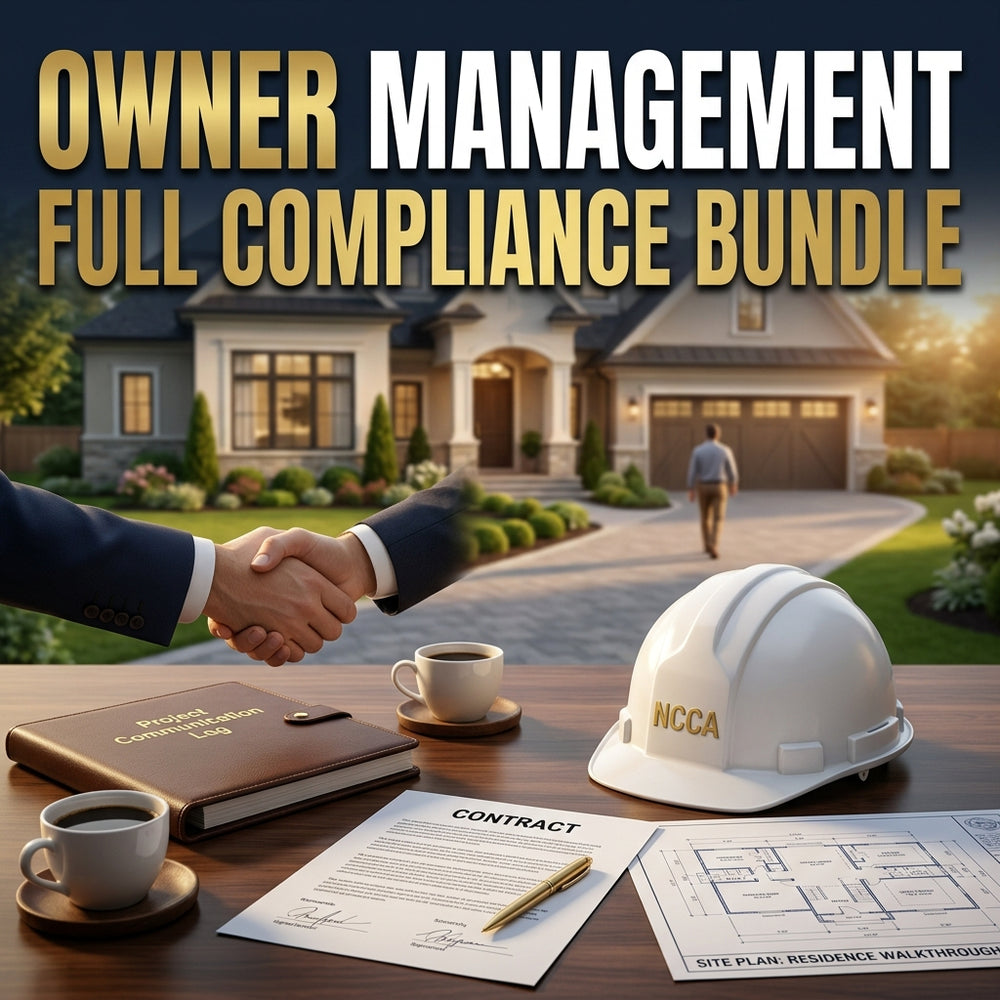 Owner Management Full Compliance Bundle — NC Contractor CE