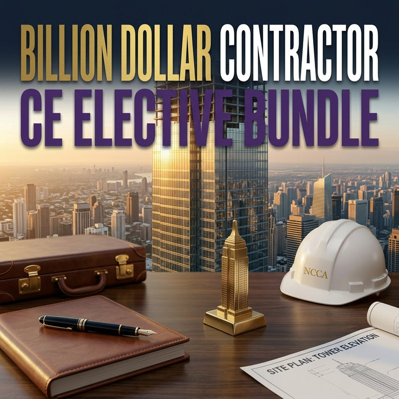 Billion Dollar Contractor CE Elective Bundle — NC Contractor CE