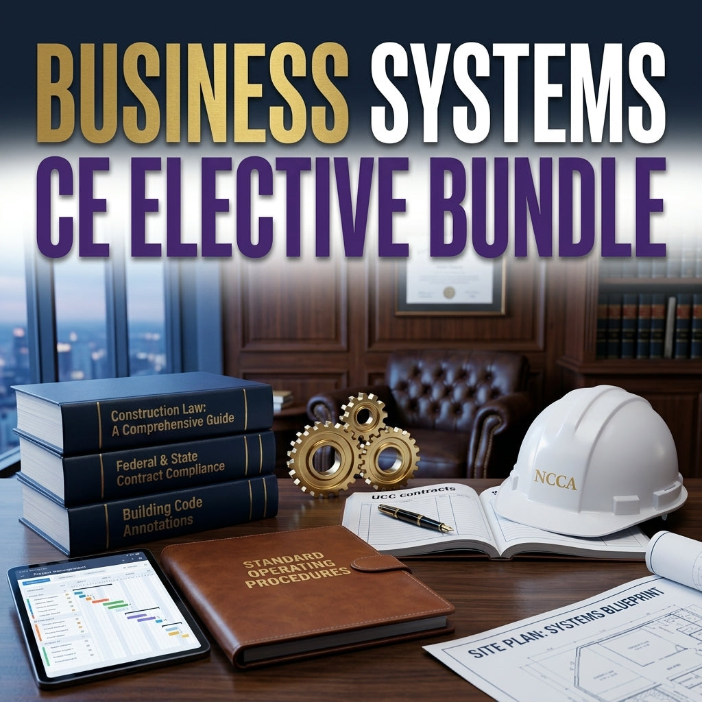 Business Systems CE Elective Bundle — NC Contractor CE