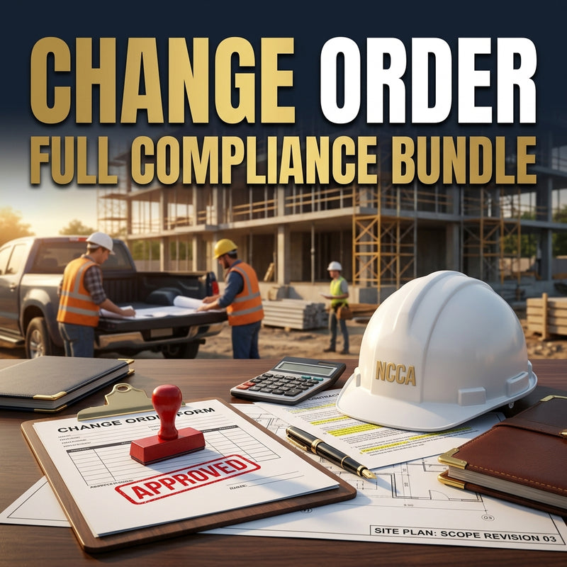 Change Order Full Compliance Bundle — NC Contractor CE