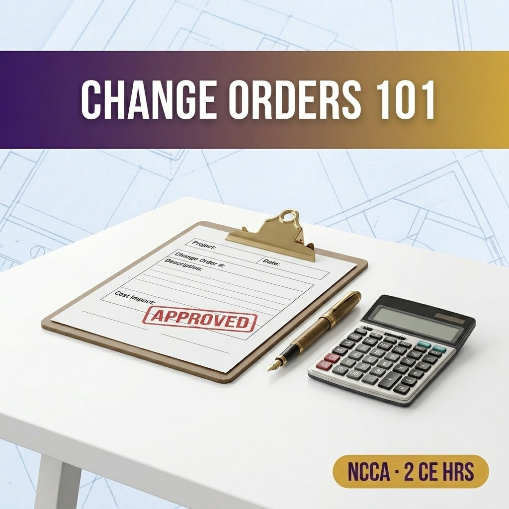 Change Orders 101 — Documentation & Pricing | NCCA