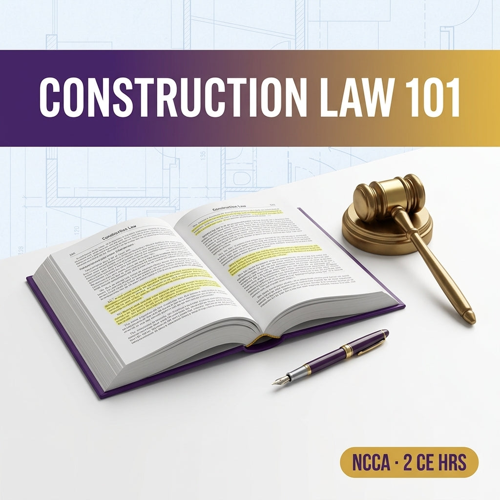 Construction Law 101 — Legal Smarts to Protect Your Profits | NCCA