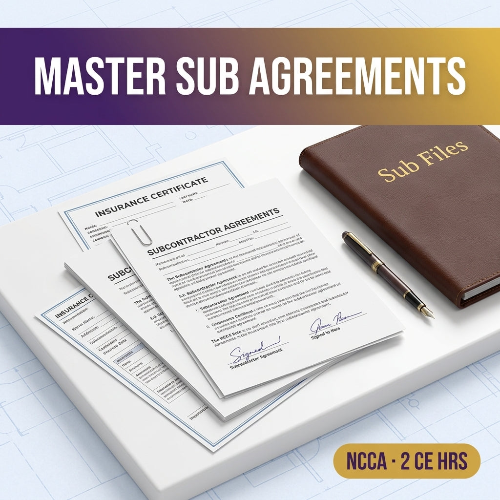 Master Subcontractor Agreements | NCCA