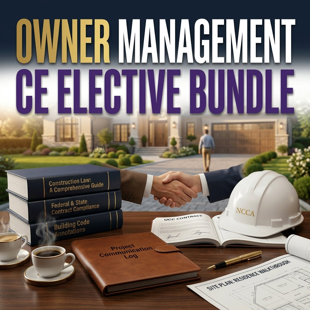 Owner Management CE Elective Bundle — NC Contractor CE