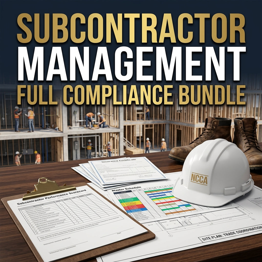 Subcontractor Management Full Compliance Bundle — NC Contractor CE